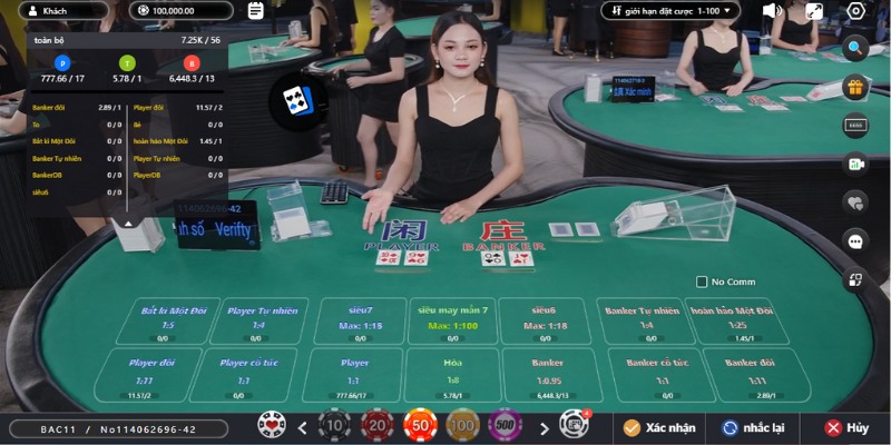 Soi cầu Baccarat 1 - 1 